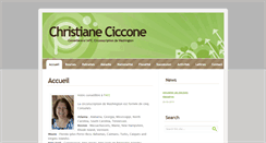 Desktop Screenshot of christianeciccone.fr