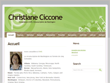 Tablet Screenshot of christianeciccone.fr